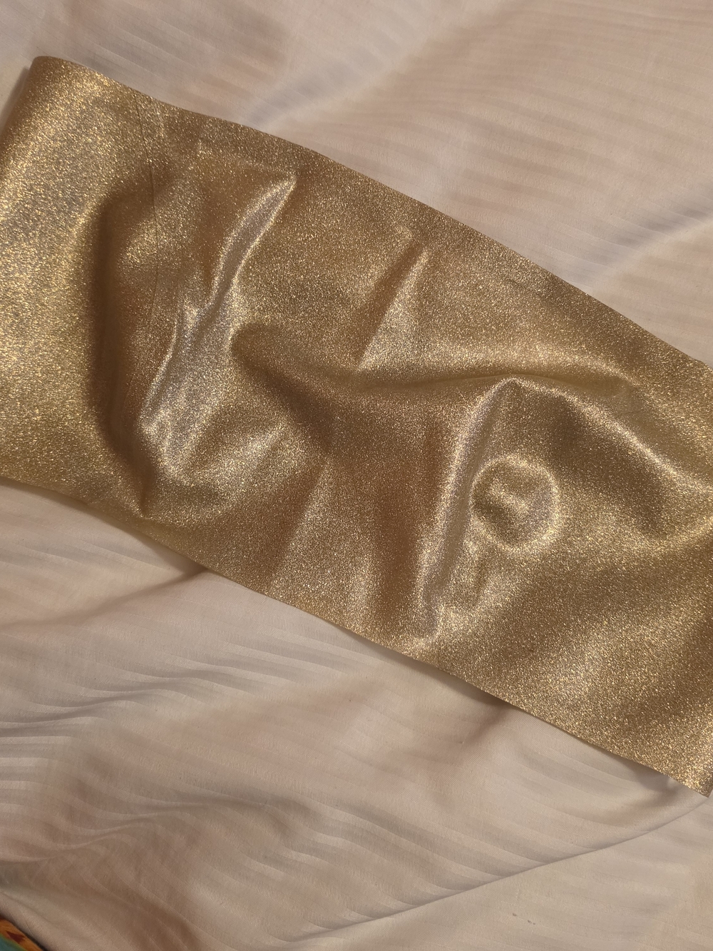 Womes Gold Metallic Latex Tube Top- VEX Latex